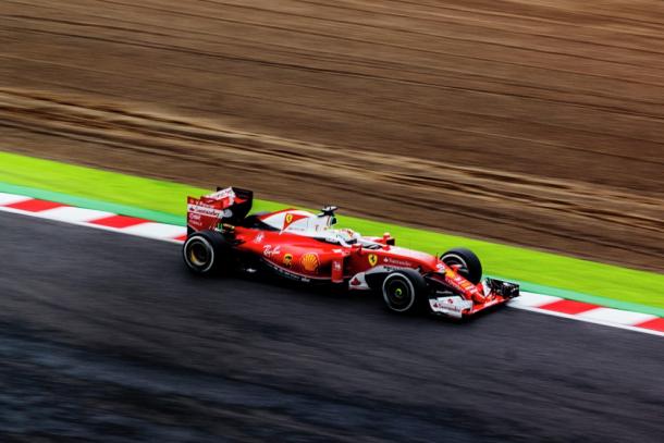 Sebastian Vettel durante el GP de Japón | Fuente: Getty Images