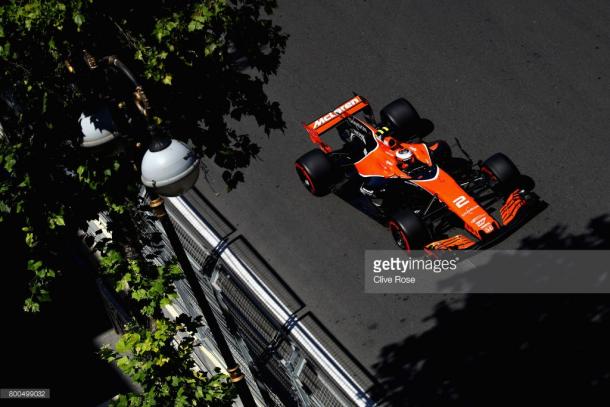 Vandoorne (pictured) and Alonso will have grid penalties. | Photo: Getty Images/Clive Rose