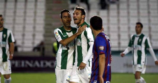Xisco durante su primer partido frente al Huesca | Foto: Diario Córdoba