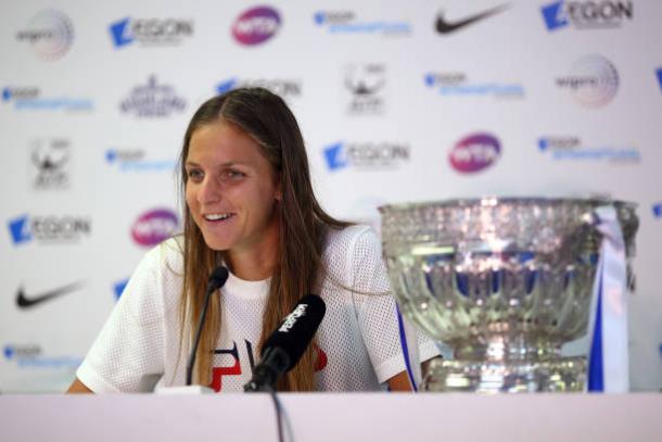 Pliskova won her third, and currently latest, title of 2017 in Eastbourne (Getty/Charlie Crowhurst)