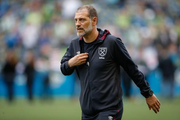 Above: West Ham United Slaven Bilic on the sideline on their pre-season tour of the US | Photo: whufc.com