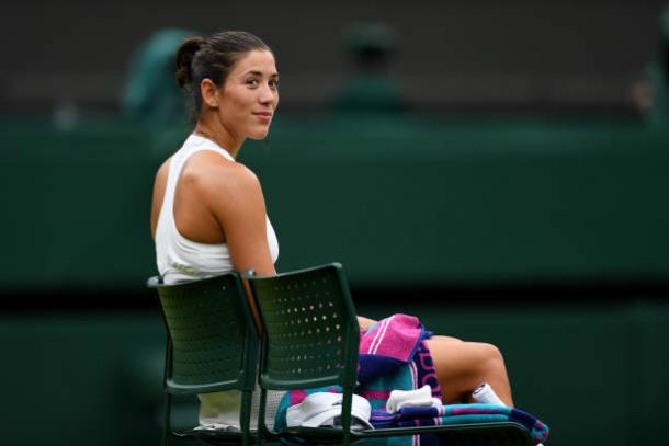 Muguruza after winning her second Grand Slam title at Wimbledon (Getty/David Ramos)