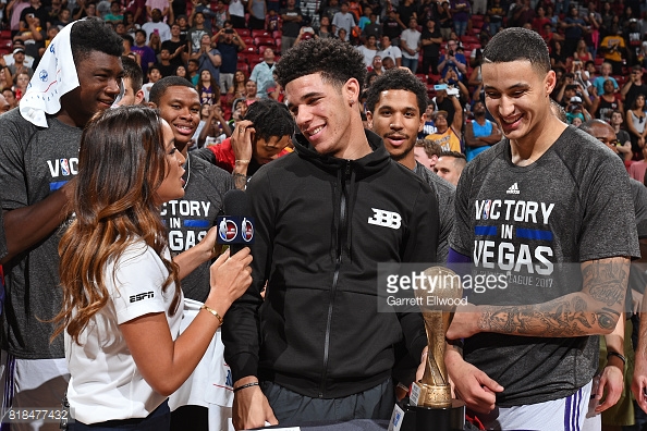 All four new Lakers rookies captured as Lonzo wins the Summer League MVP| Garrett Ellwood/Getty Images