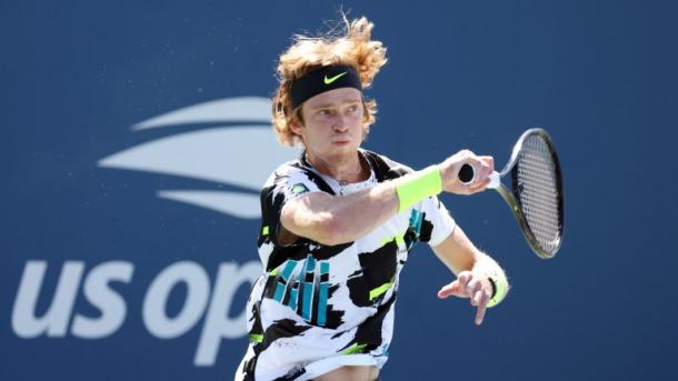 Rublev looks to advance ot his first Grand Slam semifinal/Photo: Al Bello/Getty Images