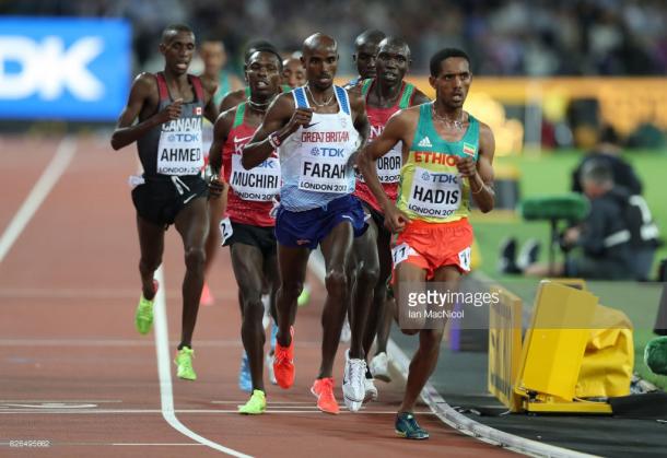 Farah bided his time as he always does. | Photo: Getty/Ian MacNicol.