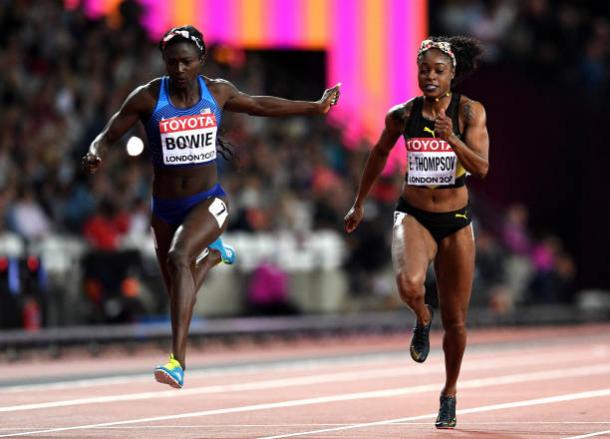 Thompson struggled as Bowie took her first individual global title (Getty/David Ramos)