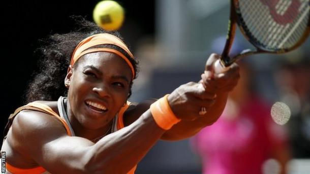 La Williams in azione nel match di Madrid dello scorso anno 