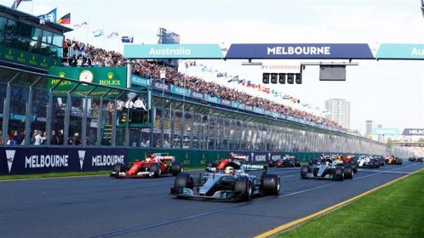 Instantes antes de que empezara el GP en 2017. Fuente: Australian GP Corporation