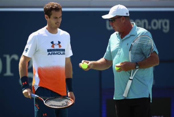 Murray with Ivan Lendl during practice this week (Getty/Clive Brunskill)