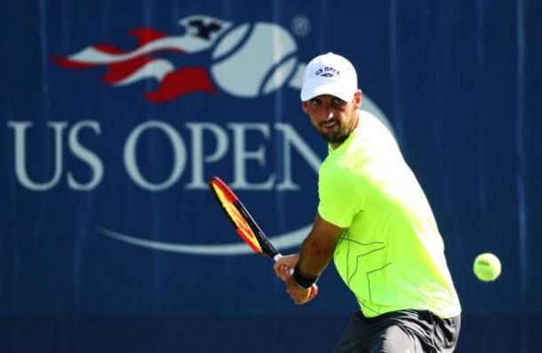 Bellucci in action the US Open, the last tournament he played in before learning of his suspension (Getty/Al Bello)