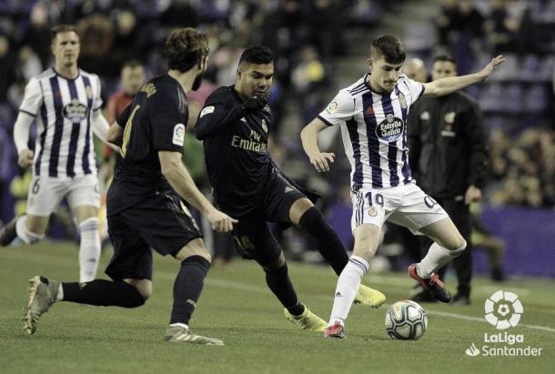 El Real Madrid llega tras vencer 0-1 al Valladolid | Foto: LaLiga