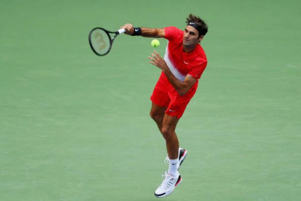 Federer was forced into playing five sets for the second match in a row (Getty/Richard Heathcote)