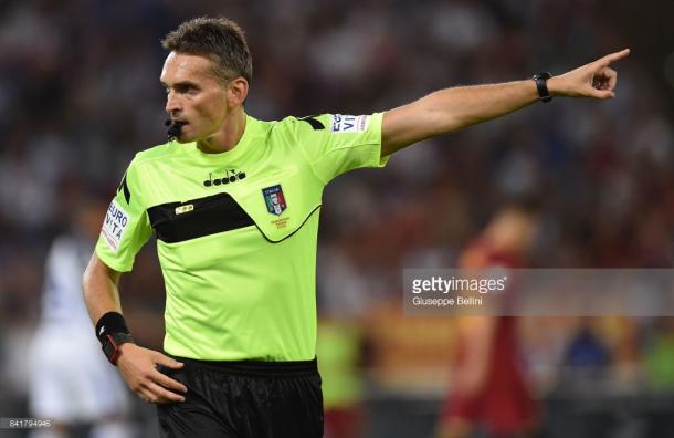 Massimiliano Irrati en un partido de esta temporada / Foto: gettyimages