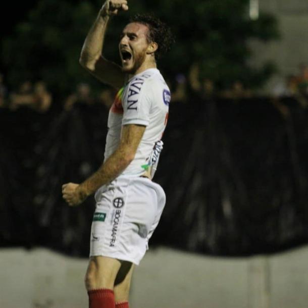 Ianson comemora o gol da classificação do Brusque | Foto: Divulgação/Brusque