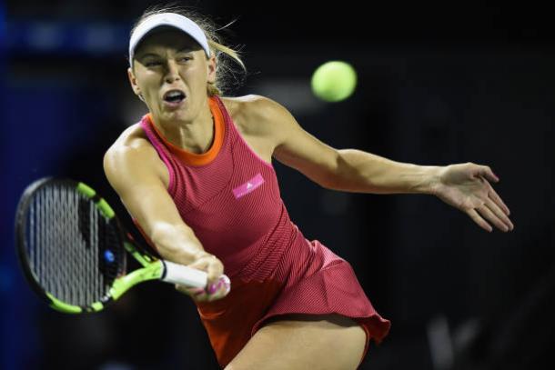 Wozniacki came through a big test to reach the last eight (Getty/Matt Roberts)