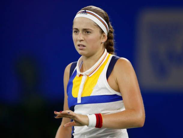 Ostapenko failed to make any impact as her eight-match winning run was broken (Getty/Kevin Lee)