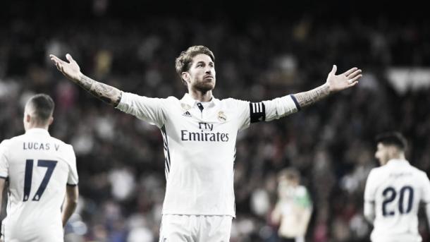 Sergio Ramos es el estandarte del Madrid en las remontadas. | Foto: (laliga.es)