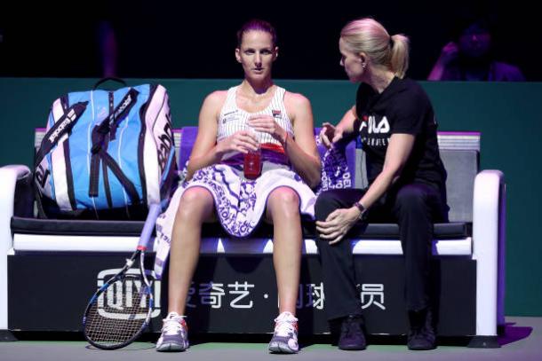 Pliskova is working with Rennae Stubbs this week (Getty/Matthew Stockman)