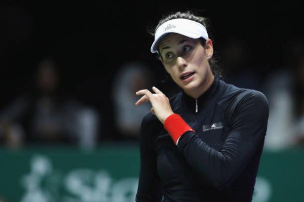 Muguruza struggled to make much impact on court today (Getty/Julian Finney)