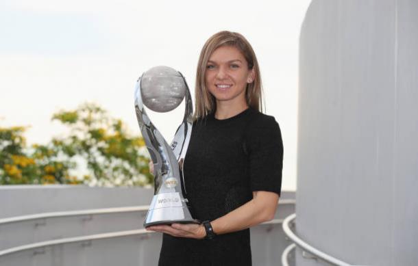Simona Halep pictured during her world number one photoshoot (Getty/Julian Finney)