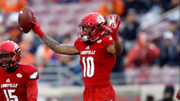 Jaire Alexander could be a Day 1 starter for the Patriots if selected | Source: Getty Images