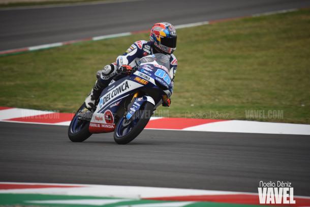 Martín, al suelo en el GP de Japón / Foto: Noelia Déniz