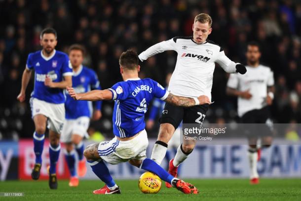 Ipswich were able to frustrate Derby in the first-half. (picture: Getty Images / Gareth Copley)