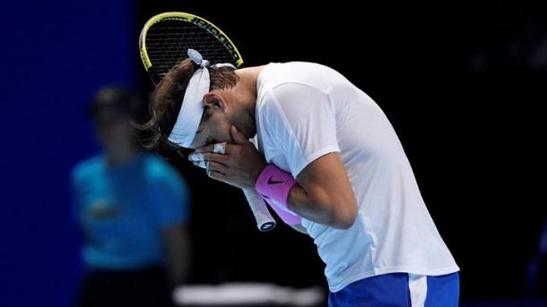 Nadal was overpowered as he opened his bid to claim the year-end #1 ranking/Photo: Tony O'Brien/Action Images via Reuters