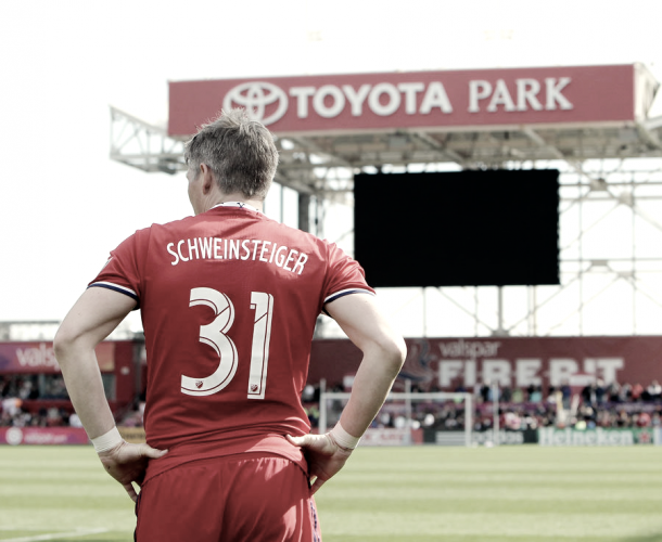 Bastian Schweinsteiger is listed as questionable for the clash with NYCFC. | Photo: Getty Images