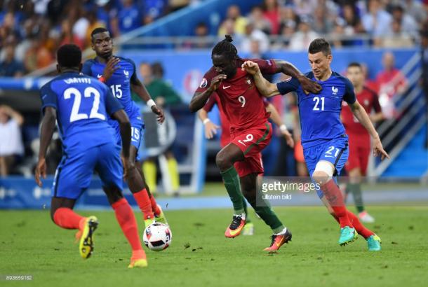 Francia y Portugal en el marco de la gran final de la Eurocopa 2016 en Saint Denis| Foto: Getty Images 