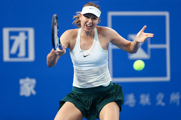 Maria Sharapova was struggling throughout the encounter, but did well to come through eventually | Photo: Zhong Zhi / Getty Images AsiaPac