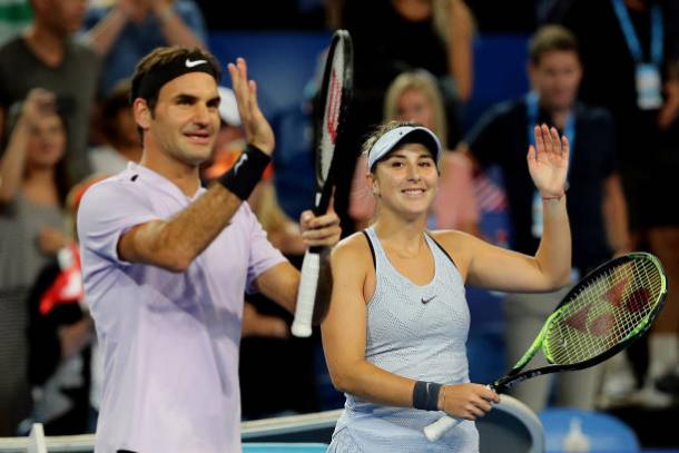 Neither Federer or Bencic have tasted defeat in their rubbers this week (Getty/Will Russell)