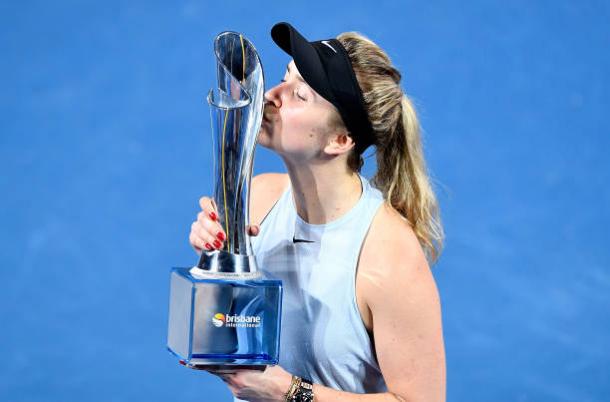 Svitolina won the Brisbane International title heading into the tournament (Getty/Bradley Kanaris)