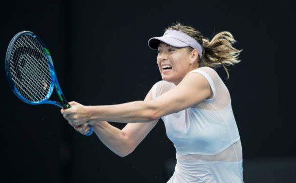 Sharapova could do very little as she was simply outplayed by her fellow Australian Open champion (Getty/Xin Li)