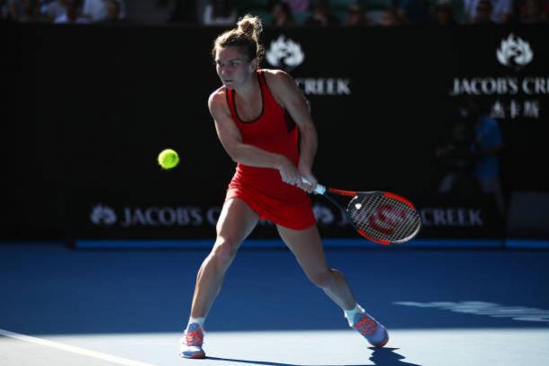 Against Kerber, Halep was unafraid to be aggressive and will likely be the same in her third Grand Slam final (Getty/Clive Brunskill)