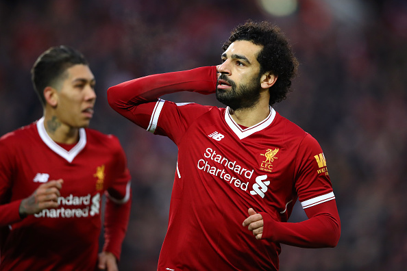 Salah se tornou o jogador do Liverpool mais rápido a marcar 20 gols na Premier League (Foto: Clive Brunskill / Getty Images)