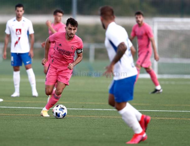 Víctor Chust, durante la pretemporada blanca | Fuente: www.realmadrid.com