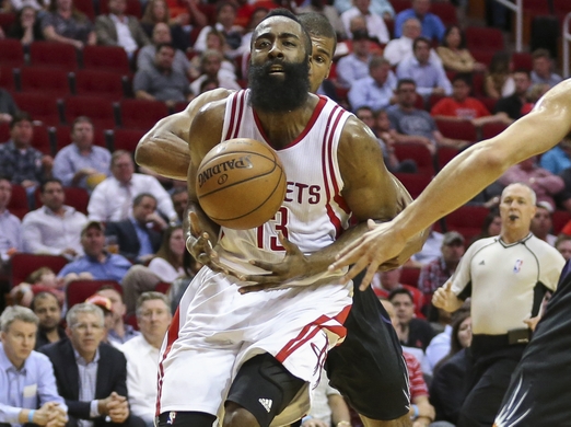 Houston Rockets guard James Harden (13) driving to the basket agains the Phoenix Suns | Troy Taormina-USA TODAY Sports