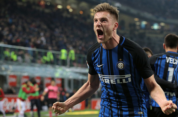 Skriniar botou a Inter em vantagem (Foto: Emilio Andreoli/Getty Images)