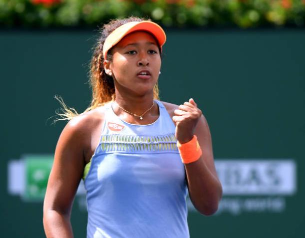 Naomi Osaka during her Indian Wells final victory against Daria Kasatkina (Getty Images/Harry How)