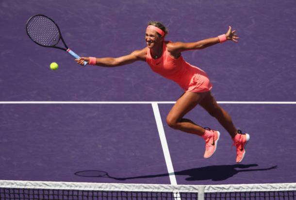 Azarenka started strongly but eventually faded as the encounter went on (Getty Images Sport/Clive Brunskill)