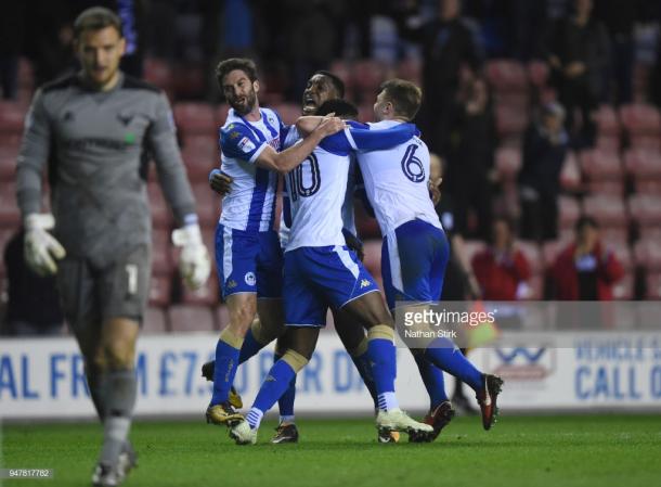 Wigan bounced straight back to the Championship last season. (picture: Getty Images / Nathan Stirk)