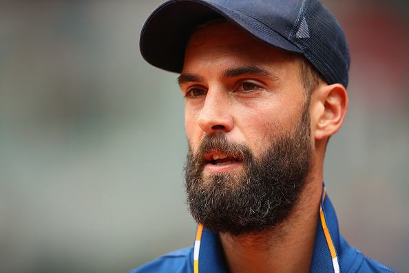 Benoit Paire reacts to winning a point (Photo: Clive Brunskill/Getty Images)