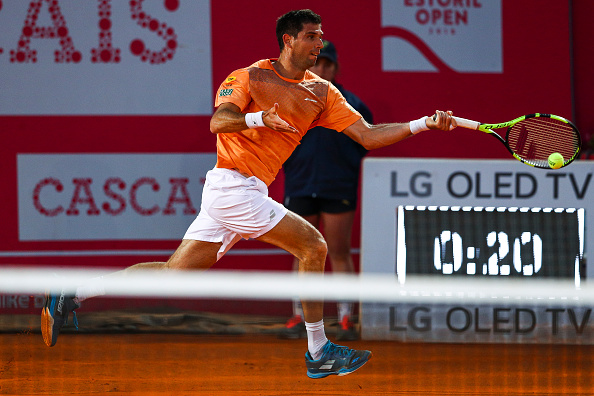 Federico Delbonis in action at the Estoril Open (Photo: Carlos Rodrigue/Getty Images)