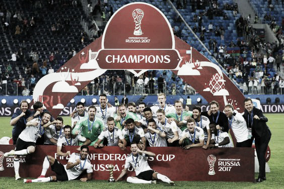 Alemania gritando campeón en la Copa Confederaciones 2017 | Foto: Pinterest