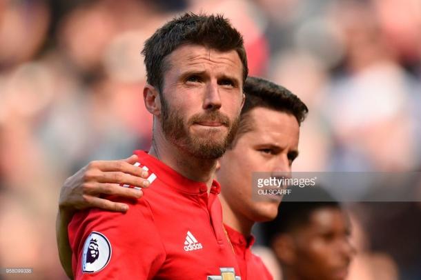 Michael Carrick made his final United appearance against Watford. (picture: Getty Images / Oli Scarff)