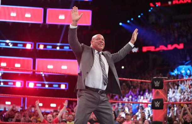 Kurt Angle is occupying a non wrestling capacity role for the time being (image: givemesport)