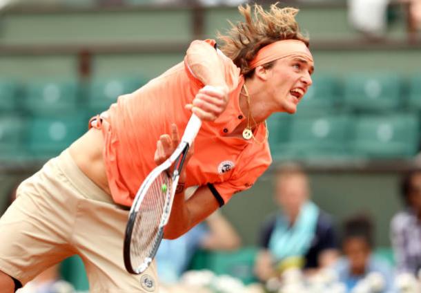 Zverev in action during his third round win (Getty/Matthew Stockman)