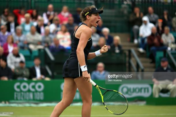 Johanna Konta responded in the second set. (picture: Getty Images / Ben Hoskins)