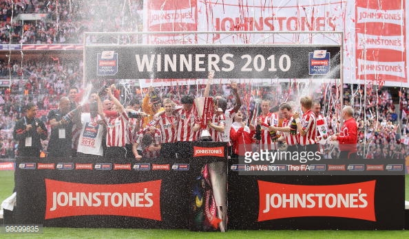 Southampton fans enjoyed their last trip to Wembley. Photo: Getty / Ian Walton